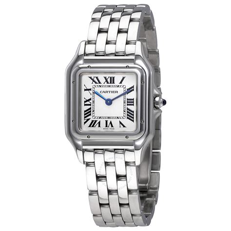 silver women cartier watch|cheapest cartier watch women.